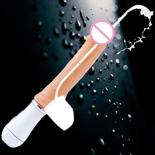 เร้าอารมณ์สเปรย์น้ำ Dildos สำหรับผู้หญิงจำลองประดิษฐ์อวัยวะเพศชายการสั่นสะเทือน Ejaculation สมจริง Dildo Sex ของเล่นหญิงสำเร็จความใคร่