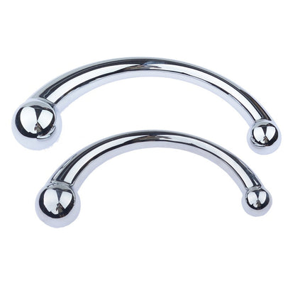 Double Ended Stainless Steel G Spot Wand Massage Stick Pure Metal Penis P-Spot Stimulator Anal Plug Dildo Sex Toy for Women Men