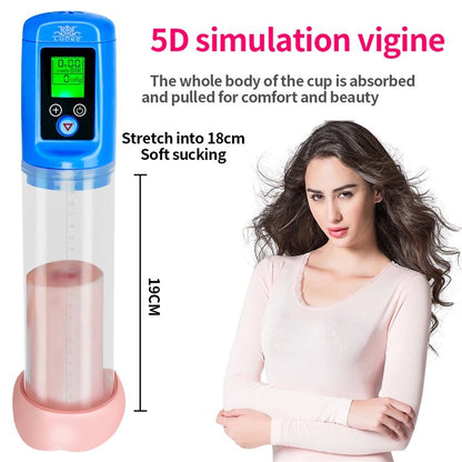 Electric Penis Pump Sex Toys for Men USB Charging Automatic Penis Extender Vacuum Pump Penile Enlarger Erection Male Masturbator