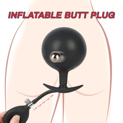 Expandable Prostate Massager Butt Plug Adult Sex Toys Inflatable Silicon Huge Big Anal Plug Anal Dildo Pump Anal Dilator