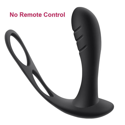 ชายนวดต่อมลูกหมาก Vibrator Anal Butt Plug แหวนคู่ไร้สาย Vbrators Delay Ejaculation เซ็กซ์ทอยสำหรับเกย์