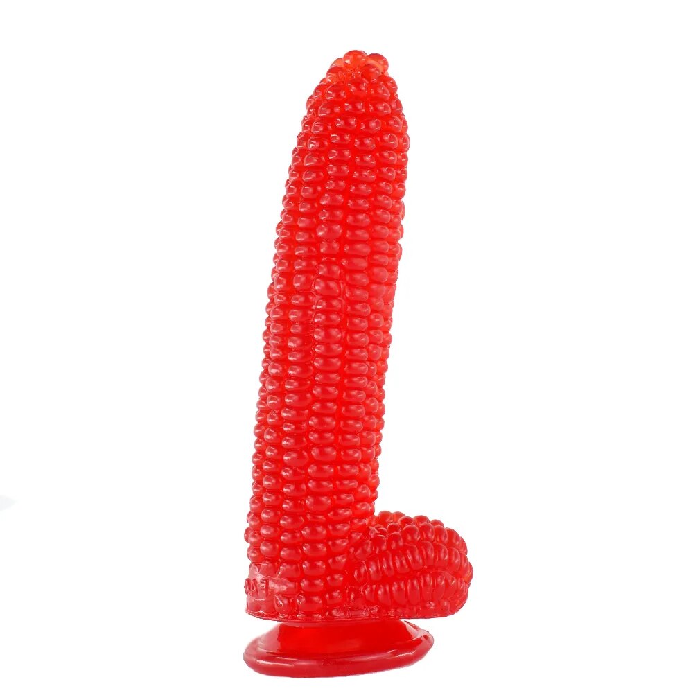 Corn Anal Plug With Suction Cup Vegetables Dildo Sex Toys For Women Vagina G-Spot Massage Masturbator Adult Game Goods