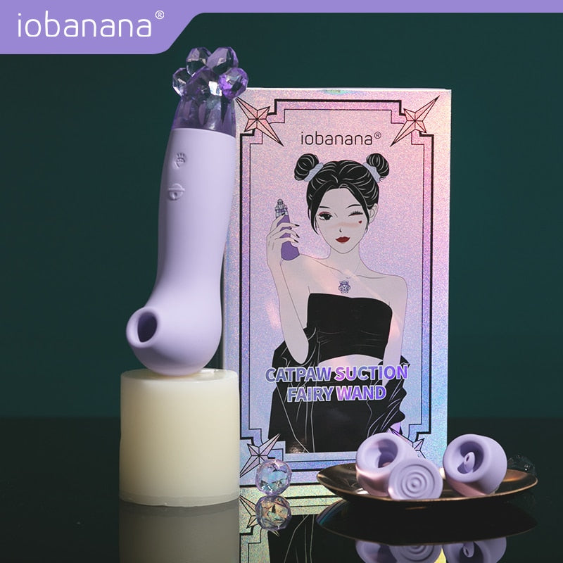 Fairy Clitoris Sucker ประดิษฐ์คริสตัลหินประดิษฐ์ตกแต่ง Sucking Vibrator Clitoral Stimulator Nipple Sucker สำหรับสตรี