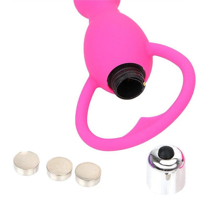 G Spot Vibrating Dildo Anal Plug Butt Prostate Massage Soft Beads Vibrator Sex Toys for Couples Silicone Adult Erotic Products