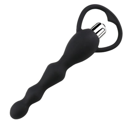G Spot Vibrating Dildo Anal Plug Butt Prostate Massage Soft Beads Vibrator Sex Toys for Couples Silicone Adult Erotic Products