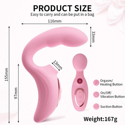 G Spot clitoral sucking vibrator dildo เครื่องกระตุ้นช่องคลอดแบบสั่นพร้อมเครื่องนวดทางทวารหนัก5 + 10โหมดเซ็กซ์ทอยผู้ใหญ่สำหรับผู้หญิงคู่รัก