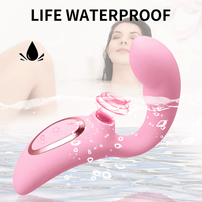 G Spot clitoral sucking vibrator dildo เครื่องกระตุ้นช่องคลอดแบบสั่นพร้อมเครื่องนวดทางทวารหนัก5 + 10โหมดเซ็กซ์ทอยผู้ใหญ่สำหรับผู้หญิงคู่รัก