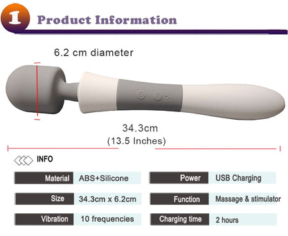 Huge Magic Wand Powerful Vibrators for Women Big AV Stick Female Clitoris G Spot Body Massager Adult Vibrator Sex Toys for Woman