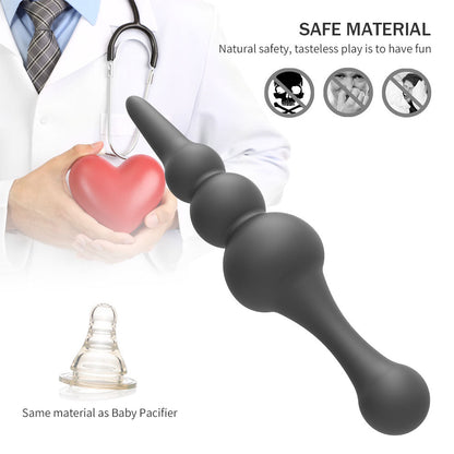 Super Long Anal Bead Butt Plug Female Masturbation Tool Anal Plug G-spot Vagina Stimulator Prostate Massager Sex Toys for Couple