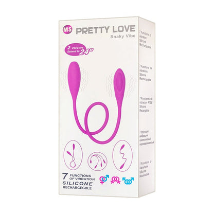 7 Speed Silicone Snaky Double Vibration USB Rechargeable G-spot Vibrator Bullet Adult Sex Products for Couple Toys
