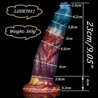 LUUK 6CM Thick Streamer Color Dildo Huge Glans Anal Plug with Powerful Sucker Sex Toys for Women Sexual Fantasy Products