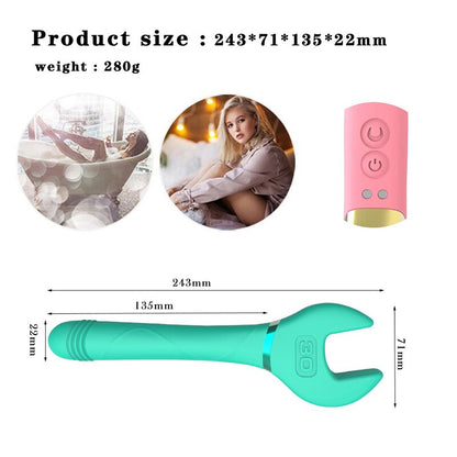 3สีประแจ Vibrators หัวนมผู้หญิง Clitoris กระตุ้นการสั่นสะเทือนความถี่10นวดหญิง Masturbator