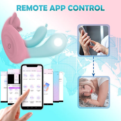 APP ควบคุมผู้หญิง Vibrators ลิ้นเลีย Clitoris Stimulator G Spot Massager Vibrating หญิง Masturbation