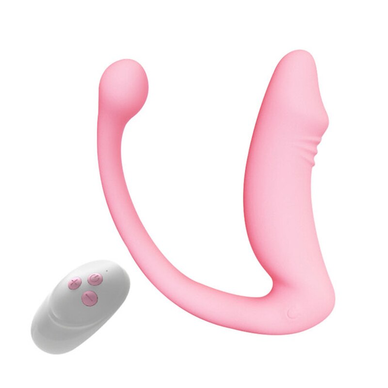 Female remote control vibrator Dildo G Spot Clitoris Stimulator 2-Motor Female Masturbation Anal Plug Sex Toy