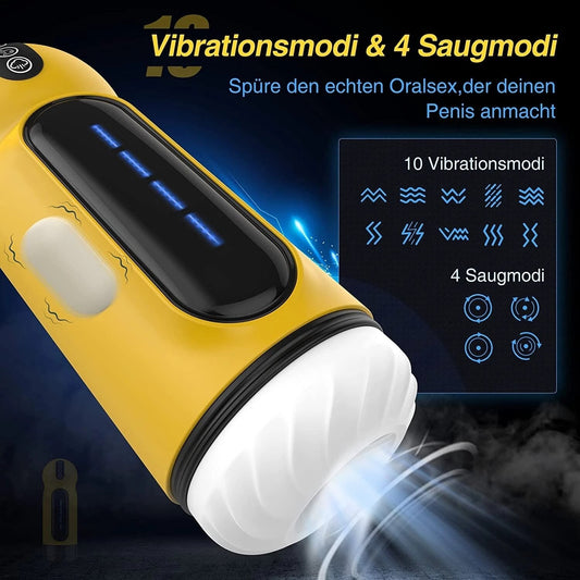 อัตโนมัติ Masturbator ชาย10การสั่นสะเทือนที่มีประสิทธิภาพ Soft พ็อกเก็ตหีเซ็กซ์ทอยช่องคลอดจริงอมควย Oral ผู้ใหญ่ของเล่น