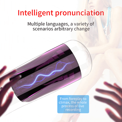 Powerful Automatic Telescopic Rotation Male Masturbator Voice Interaction Masturbator Cup Vagina Sex Toys for Men Adult Sex Shop
