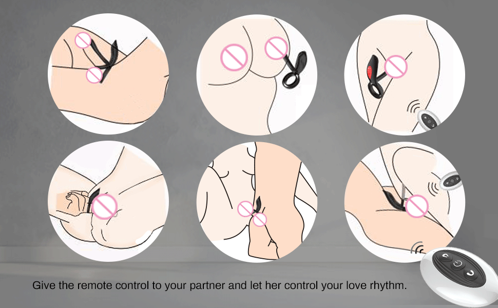 New Couples Delay Ejaculation Penis Vibrator with Double Cock Ring Nipples Massager Adult Sex Toys for Men Clitoris Stimulator