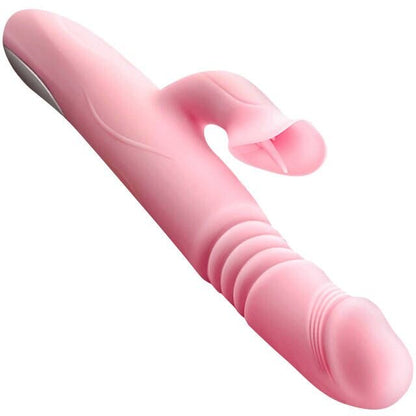 Heating Powerful Telescopic Vibrator for Women Tongue Licking Sex Toys Soft Silicone Clitoris Massage Stick Female Masturbators