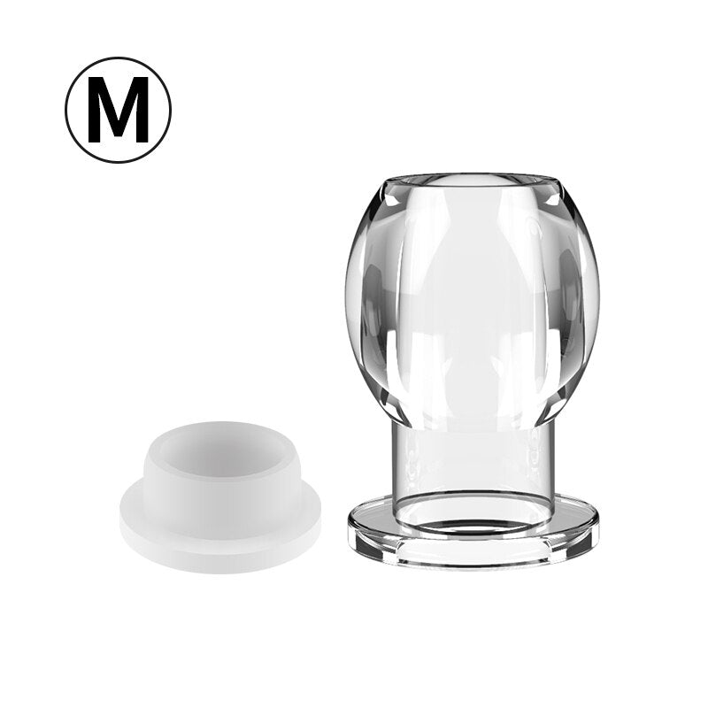 Hollow Vagina Butt Plug with Stopper Plug Anal Expender Anal Dilator Speculum Men Prostate Massage Sex Toy for Gay