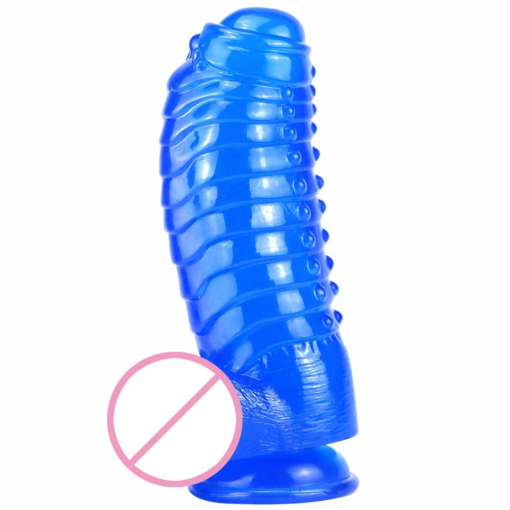 Huge Anal Plug Simulation Dildo Butt Plug with Powerful Sucker Female Masturbation Tool Thick Penis Erotic Sex Toys for Woman