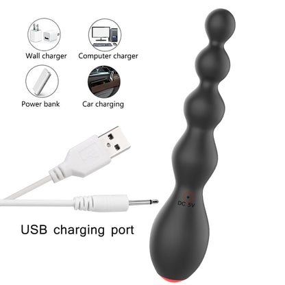 IKOKY 10 Speed  Vibrating Butt Plug Sex Toy for Women  Clitoris Stimulator Prostate Massager Erotic Anal Beads Vibrator