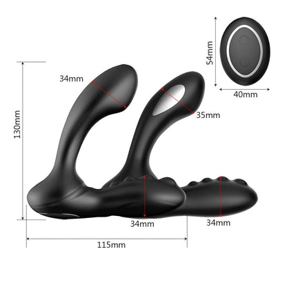 IKOKY 8 Speed Electric Shock Anal Dildo Vibrator Prostate Massager Perineum Stimulator Sex Toys for Men Women Gay Anal Butt Plug
