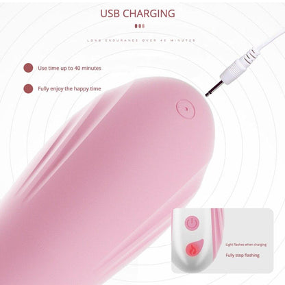 Licking Vibrating Rabbit Vibrator Telescopic Vibrator Swing Heating Fidget Pink Adult Product Sex Toys For Woman Masturbator