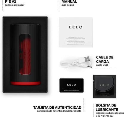 LELO F1S V3 เครื่องช่วยสำเร็จความใคร่ชาย แบบควบคุมผ่านแอป เครื่องช่วยสำเร็จความใคร่อัตโนมัติ 8 โหมดการสั่น พร้อม AI. อุปกรณ์ทางเพศสำหรับผู้ชาย