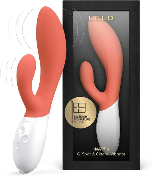 LELO INA 3 G Spot Rabbit Vibrator Clitoral Rabbit Vibrador for Women Rabbit Sex Toy for Women with 10 Vibrating Modes.Adult Toys
