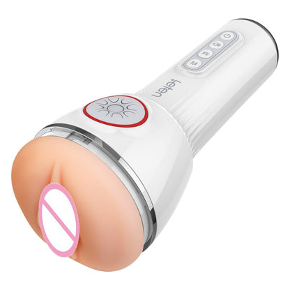 Leten Automatic Masturbator Cup for Men Double Airbag Clip Suck Vibrating Vagina Pocket Pussy Blowjob Stroker Sex Toys for Men