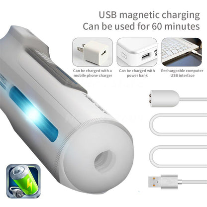 Leten Electric Piston Heating Vagina Vibrator Mmale Automatic Overlength Thrusting Masturbation Voice Sucking Sex Toys for Men