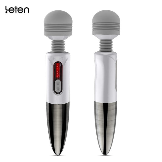 Leten Lightning Huge Head Vibrator for Female Masturbation. AV Magic Wand Massager Nipple Clitoris Stimulator Sex Toys for Woman