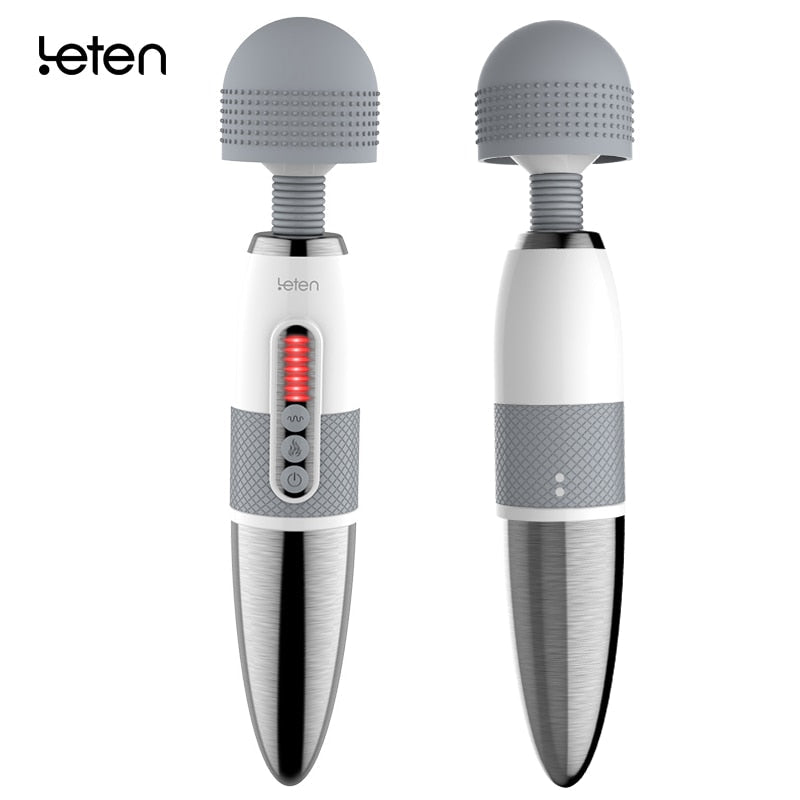 Leten Lightning Huge Head Vibrator for Female Masturbation. AV Magic Wand Massager Nipple Clitoris Stimulator Sex Toys for Woman