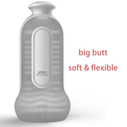 Leten Manual Anal Masturbator 3 Level Suction Vacuum .Automatic Female Sex Moanning. Virtual Skin for Men Masturbation Cup