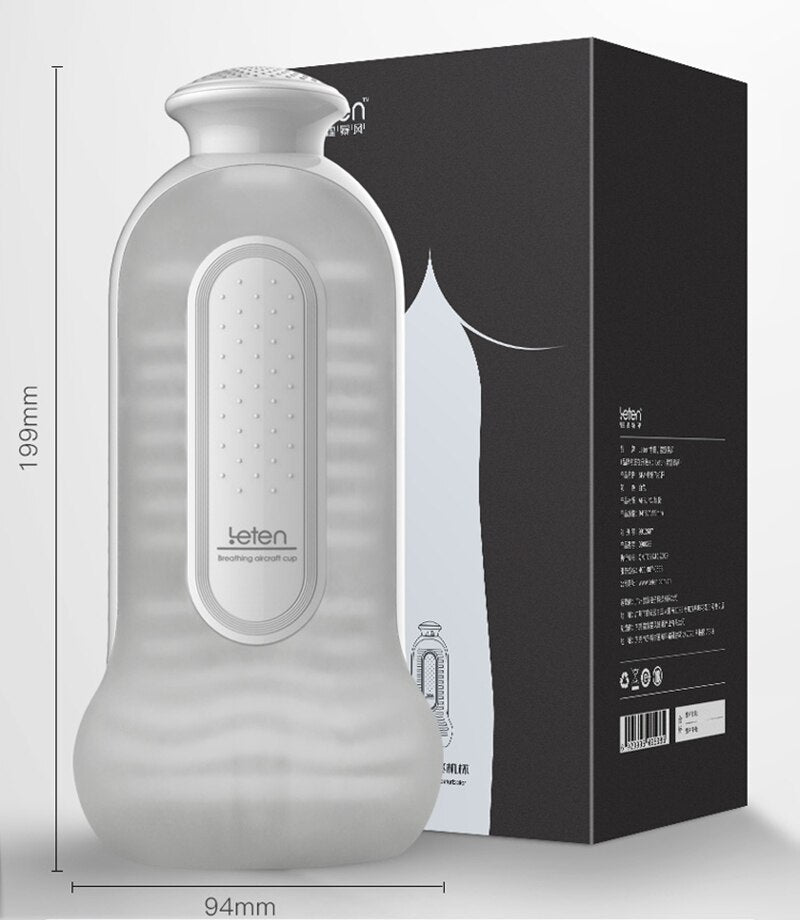 Leten Manual Anal Masturbator 3 Level Suction Vacuum .Automatic Female Sex Moanning. Virtual Skin for Men Masturbation Cup