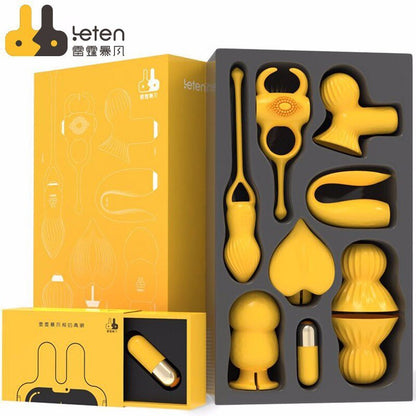 Leten Sexy Toys for Women Vibrators 7 Ways Play Clitoral Sucking Tongue Licking G Spot Dildo Rings Sucker Anal Plug Masturbators