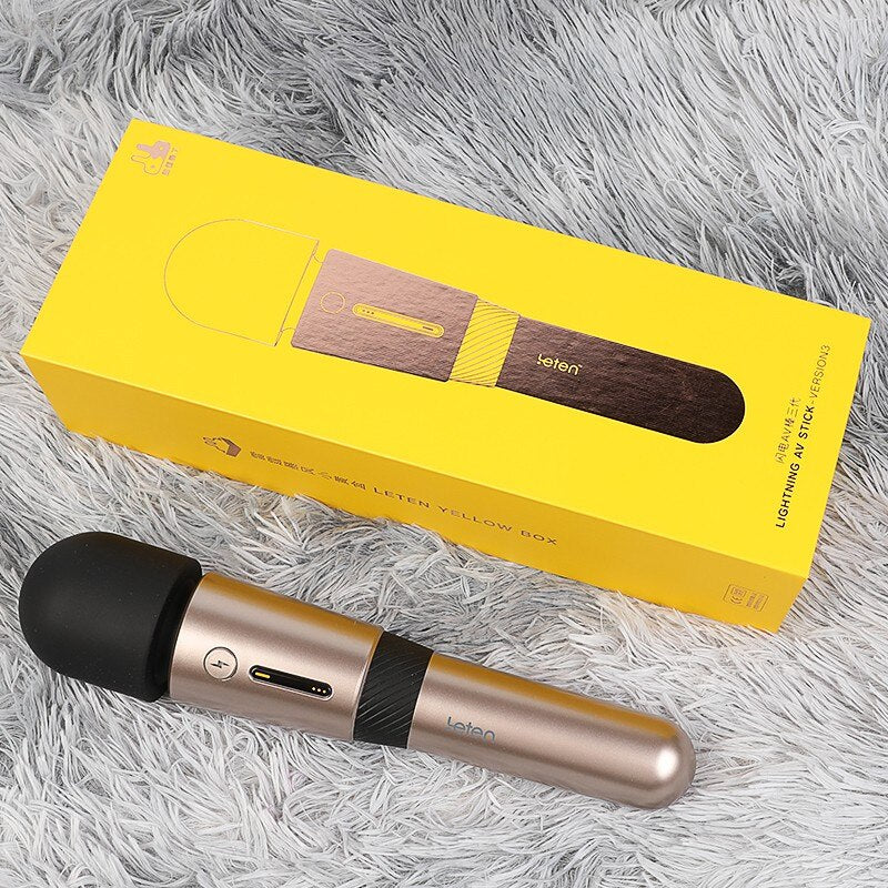 Leten Third-Generation Lightning Massage Wand Vibrators Vagina Clitoris Stimulation Masturbator Adult Sex Toy for Women