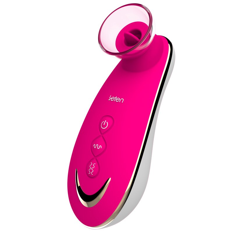 Leten Sucking Tongue Licking Vibrator. Oral Sex Products Pussy Pump Vagina Massager Stimulate Clitoris Nipple Sex Toys for Woman