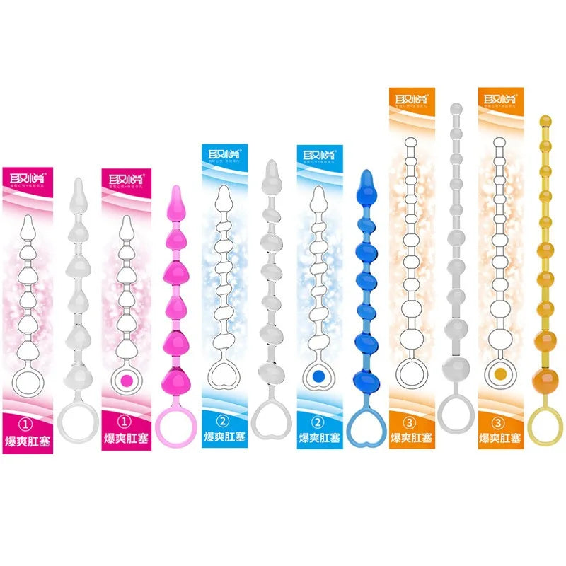 Liquid Silicone Beads Anal Expansion Backyard Speculum Pulls Ass Massage Anus G-spot Erotic Expander Unisex Flirt Training Game