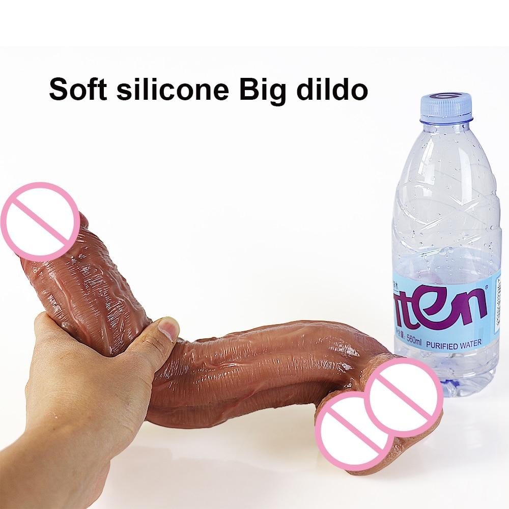Long Penis Realistic  Dildos for Women Lesbian Toys Big Fake Dick Soft Silicone Females Masturbation Sex Adult Erotic Product