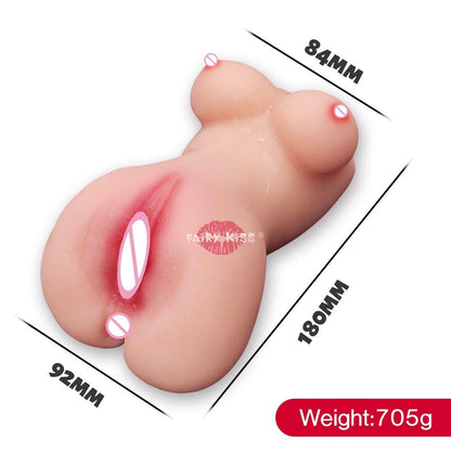 Male Masturbator Vagina Simulator Pocket Pussy Realistic 3D Breast Vagina Anal Adult Sex Toys for Men Masturbations Erotic Goods