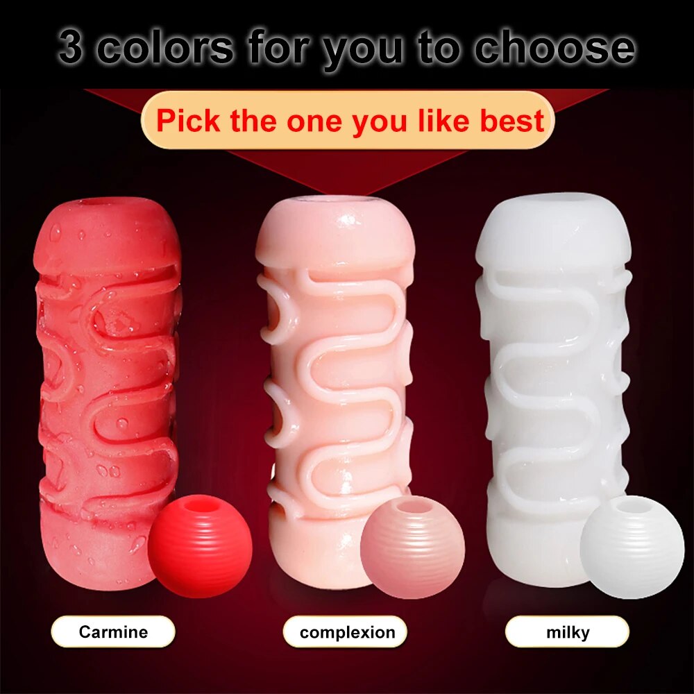 Male Masturbator for Men Sex Toys Soft Real Silicone Vagina Vacuum Pocket Double Blowjob Masturbation Cup for Couple