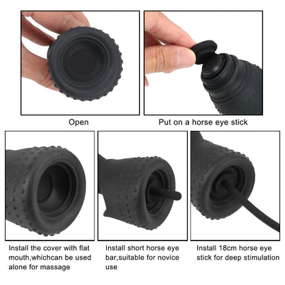Male Penis Pump Vibrator Penis Massager Penis Plug Urethra Expansion Stimulator for Men Urethra Masturbation Erotic Sex Toys