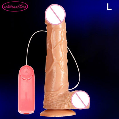 Realistic Female Vibrator Dildo Huge Remote Control Penis with Suction Cup G-Spot Masturbation Sex Toys for Women