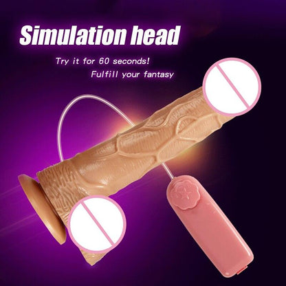 Realistic Female Vibrator Dildo Huge Remote Control Penis with Suction Cup G-Spot Masturbation Sex Toys for Women