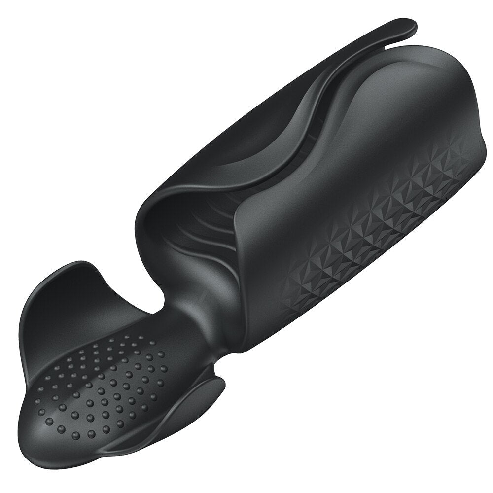 อมควยชาย Masturbator สำหรับผู้ชายอวัยวะเพศชาย Delay Trainer ไฟฟ้า Pulse Vibrator อัตโนมัติ Oral Climax Glans นวดหีของเล่น