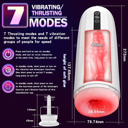 อัตโนมัติใส่ชาย Masturbator ถ้วยดูดซิลิโคนที่สมจริงช่องคลอด Mens หัวเต่า Masturbating Mens ของเล่นเพศผู้ใหญ่