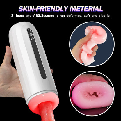 อัตโนมัติใส่ชาย Masturbator ถ้วยดูดซิลิโคนที่สมจริงช่องคลอด Mens หัวเต่า Masturbating Mens ของเล่นเพศผู้ใหญ่