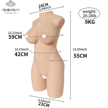 ชาย Masturbator หญิงลำตัว Sex ตุ๊กตา Masturbation ช่องคลอดที่สมจริง Anal โครงกระดูกโลหะ TPE ความเป็นส่วนตัวบรรจุของเล่นสำหรับผู้ใหญ่