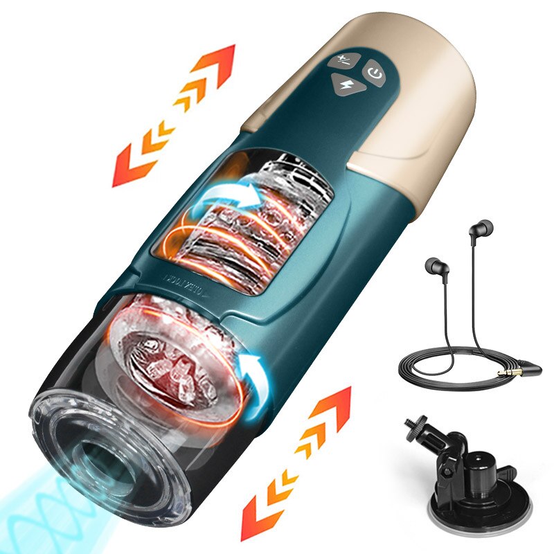 Masturbator อัตโนมัติแบบลูกสูบสำหรับผู้ชายของเล่นเพศผู้ใหญ่ blowjob สำหรับช่องคลอดสำเร็จความใคร่